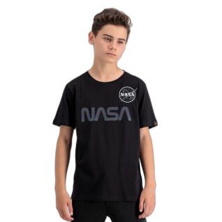 T-shirt de criança Alpha Industries NASA Rainbow Reflective