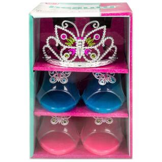 Conjunto de sapatos de princesa e coroa CB Toys