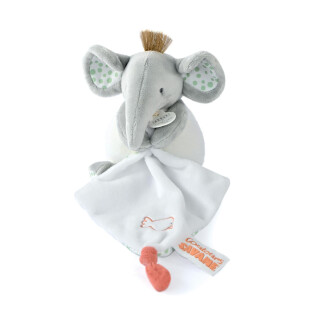 Fantoche de elefante com peluche Doudou & compagnie 15 cm