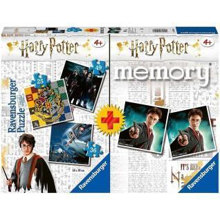 Triple puzzle + pacote de memória Harry Potter