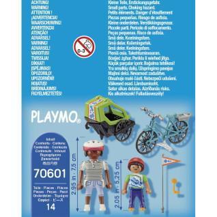 Ciclista mãe e filhos Playmobil