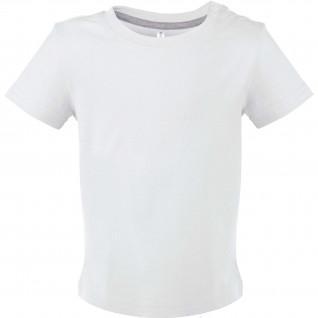 T-shirt bebé manga curta Kariban branco