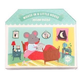 Puzzle de rato de 100 peças em casa Rex London