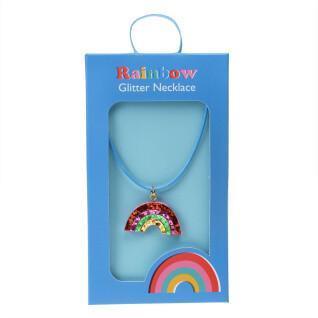 Colar de brilho arco-íris para crianças Rex London