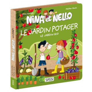 Livro para crianças Sassi Le jardin bio - Nina et Nello