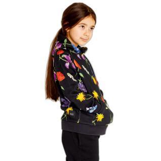 Sweatshirt capuz para bebés Snurk Bouquet Gots