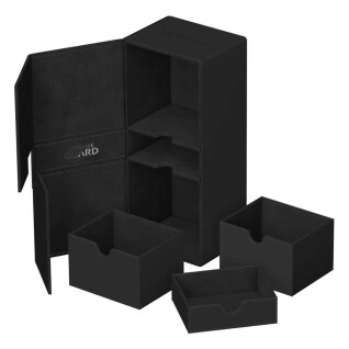 Caixa de armazenamento Ultimate Guard Twin Flip`N`Tray 266+ Xenoskin Noir