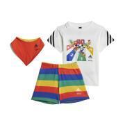 Conjunto de t-shirt e calções para bebé adidas Disney Mickey Mouse