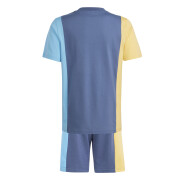 Conjunto de t-shirt e calções para criança adidas Essentials Colorblock