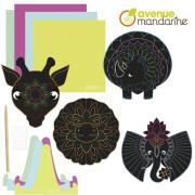 Caixa criativa de raspadinhas de mandala Avenue Mandarine