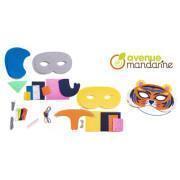 Máscara criativa de costura de caixa animais savana Avenue Mandarine