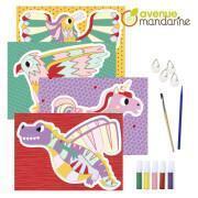 Caixa criativa - areia colorida Avenue Mandarine