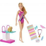 Nadador e boneca de mergulho + acessórios Barbie