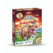 Jogos de tabuleiro natureza desafios fuga - dinossauros Bioviva