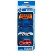 Conjunto de 4 carros metálicos sortidos escala 1:64 CB Toys Speed&go