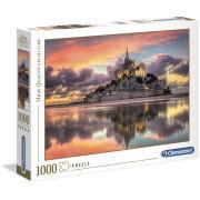 Pacote de 1000 peças de puzzle Clementoni Mont St Michel