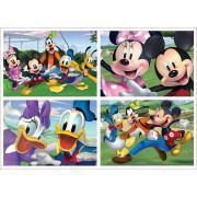 Puzzles de 20-80 peças Disney Mickey (x4)