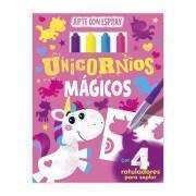 Livro de Actividades de Arte em Pulverização Magic Unicorns Edibook