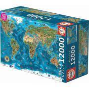 Puzzle de 12.000 peças Educa Maravillas Del Mundo
