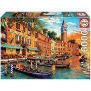 Puzzle de 6000 peças Educa Puesta Sol Venecia