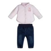 Camisa de bebé com mangas ajustáveis + conjunto de calças Guess