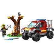 Jogos de construção de carros de bombeiros 4x4 Lego City