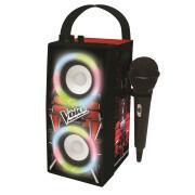 Altifalante portátil bluetooth® moderno + microfone e efeitos de iluminação Lexibook The Voice
