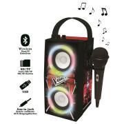 Altifalante portátil bluetooth® moderno + microfone e efeitos de iluminação Lexibook The Voice