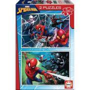 Puzzle de 2 peças x 100 peças spiderman Marvel