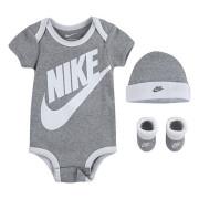 Conjunto de macacão + gorro + pantufas para bebé menino Nike NHN Furura Logo