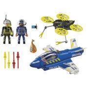 Toy city action police plane Playmobil City Persec.Dron
