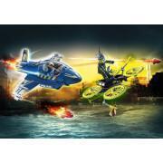 Toy city action police plane Playmobil City Persec.Dron