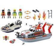 Iate de salvamento marítimo Playmobil City Rescue