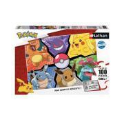 Puzzle de 100 peças de pikachu, evoli e companhia. Ravensburger Pokémon