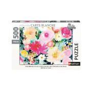 Puzzle de 500 peças nathan dahlias e rosas / marie boudon - colecção carte blanche Ravensburger