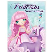 120 páginas de livros de contos de fadas princesas e unicórnios Saldana
