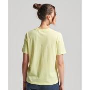 T-shirt de algodão orgânico para raparigas Superdry Studios Essential